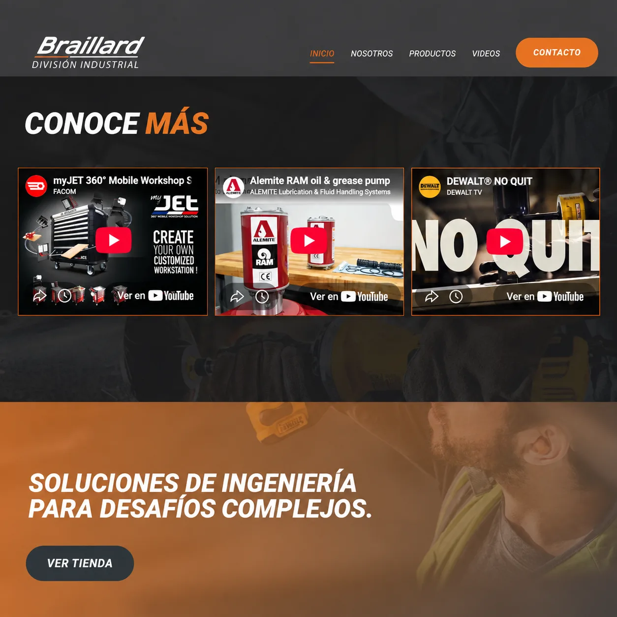 Braillard Industrial — Paginas Web