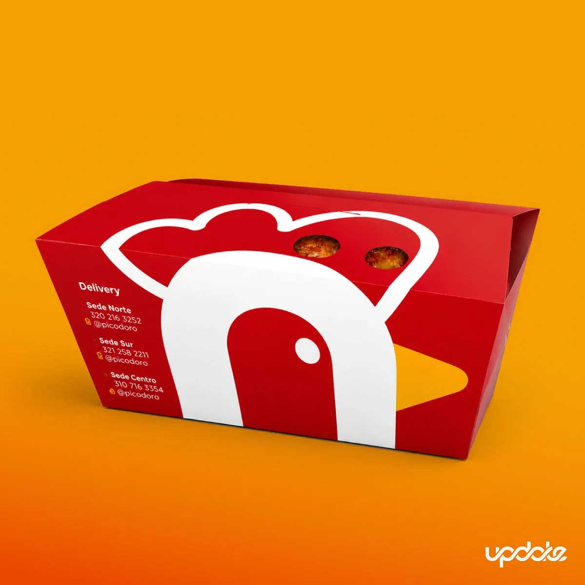 Pico de Oro Pollería — Packaging